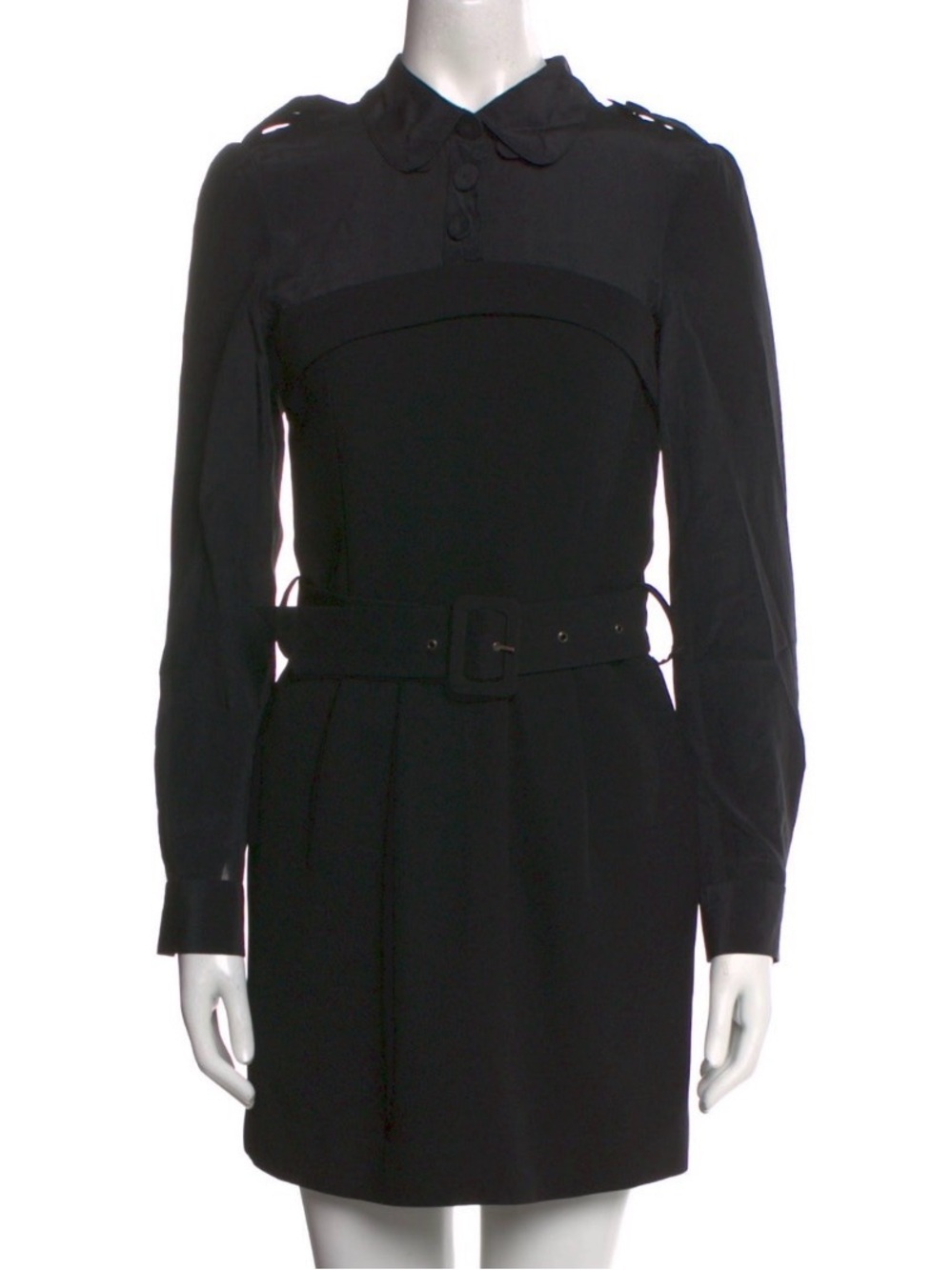 Paul & Joe Belted Collar Mini Dress